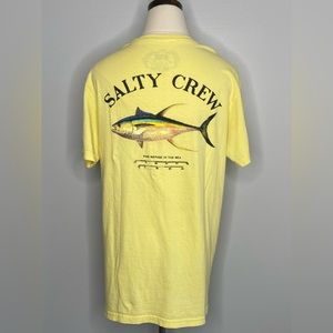 Salty Crew Men's Ahi Mount Short Sleeve T-Shirt, Yellow